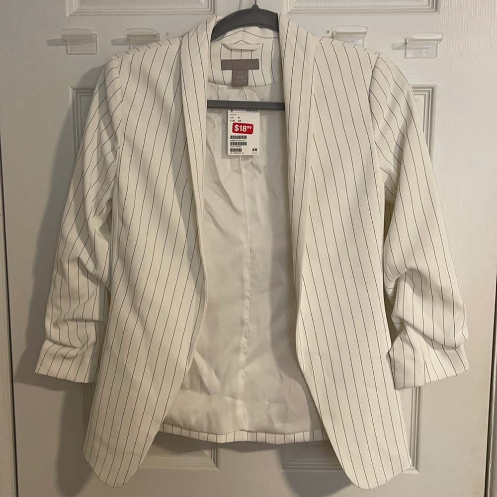 H&M Striped Blazer